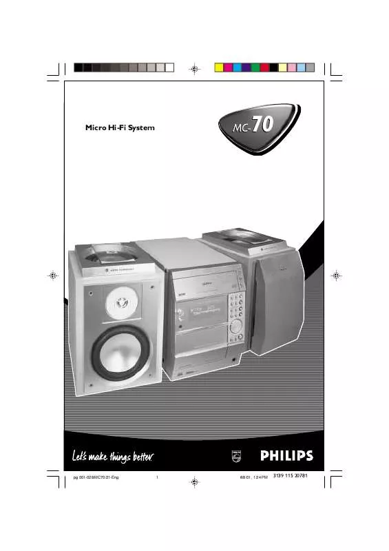 Mode d'emploi PHILIPS MC70