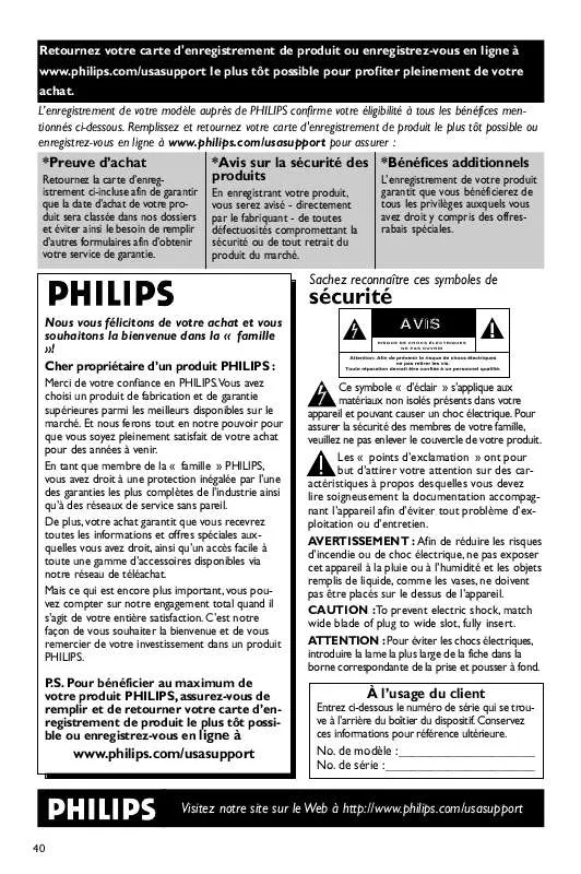 Mode d'emploi PHILIPS MCD139