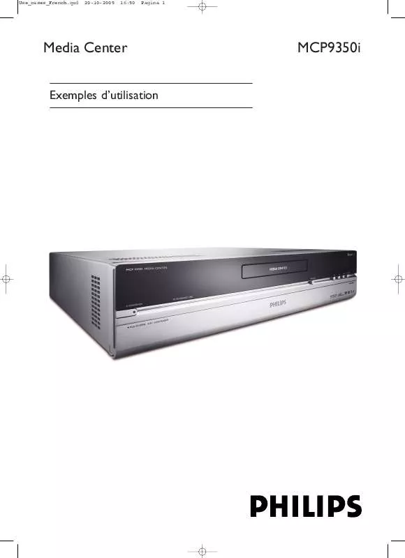 Mode d'emploi PHILIPS MCP9350I