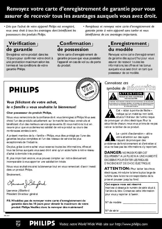 Mode d'emploi PHILIPS MX3600D37