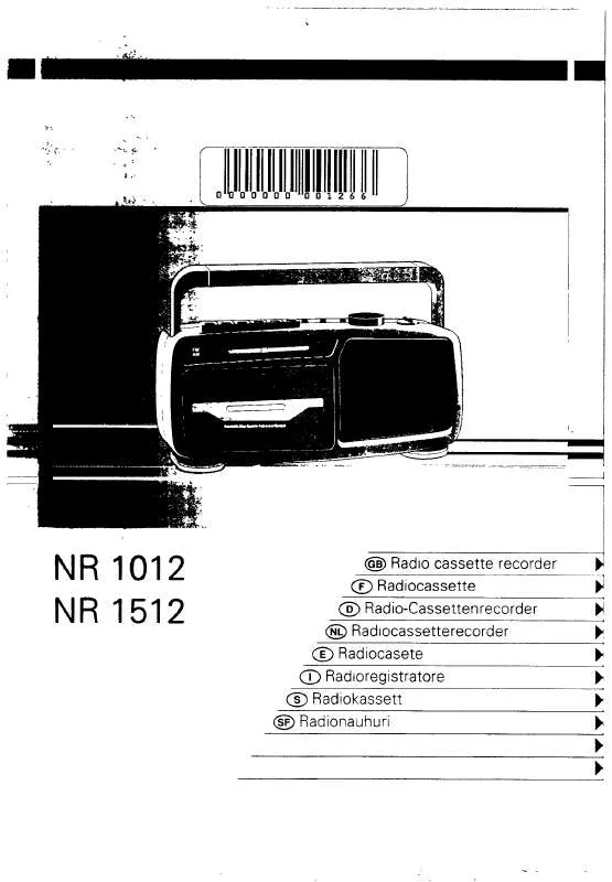 Mode d'emploi PHILIPS NR1512