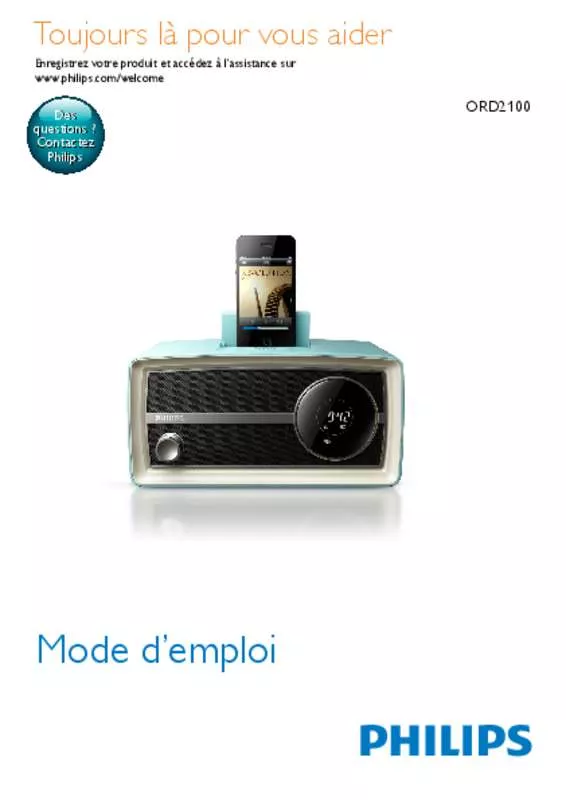 Mode d'emploi PHILIPS ORD2100B