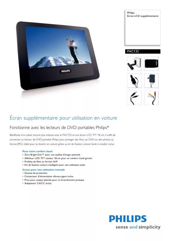 Mode d'emploi PHILIPS PAC132