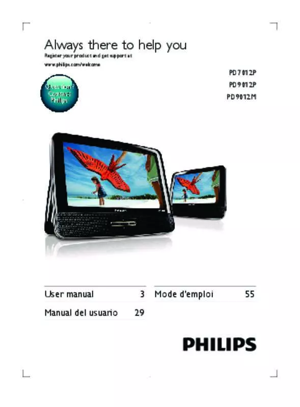 Mode d'emploi PHILIPS PD9012M