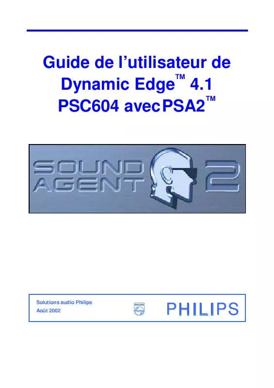 Mode d'emploi PHILIPS PSC604