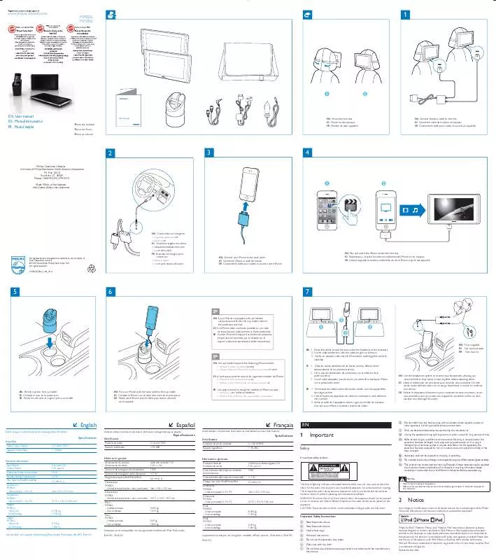 Mode d'emploi PHILIPS PV7002I