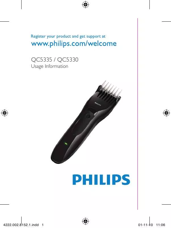 Mode d'emploi PHILIPS QC 5335