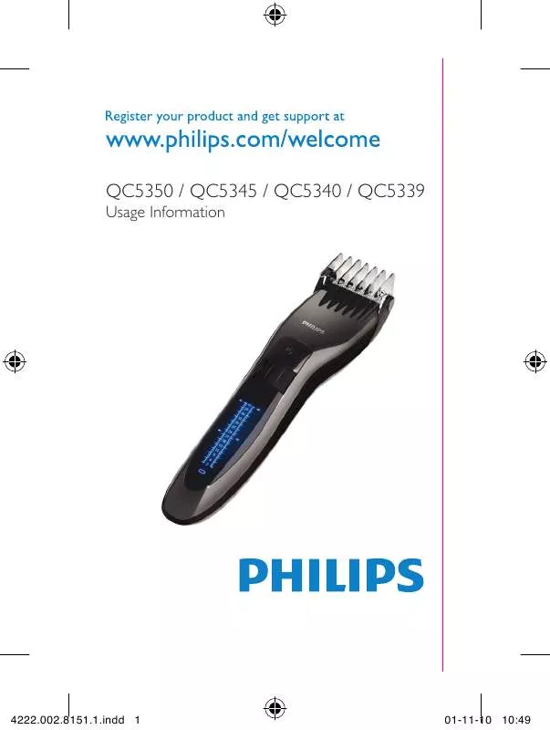 Mode d'emploi PHILIPS QC-5345