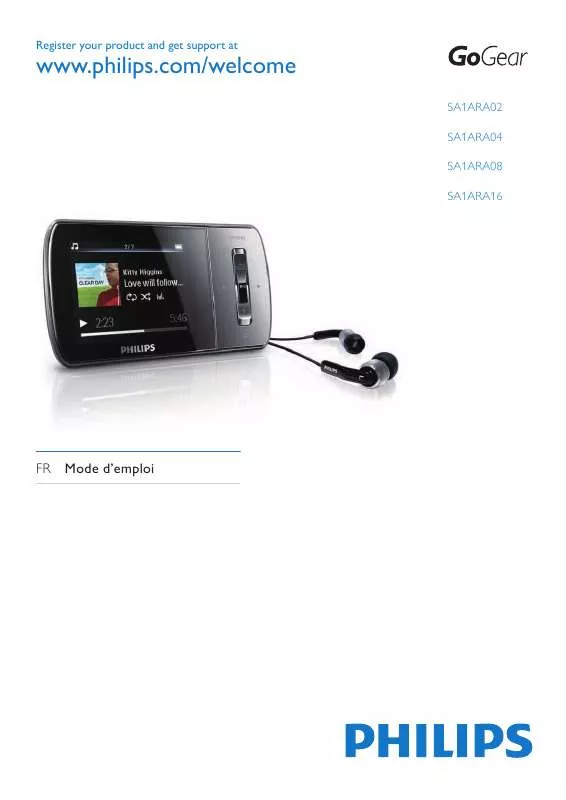 Mode d'emploi PHILIPS SA1ARA08KS