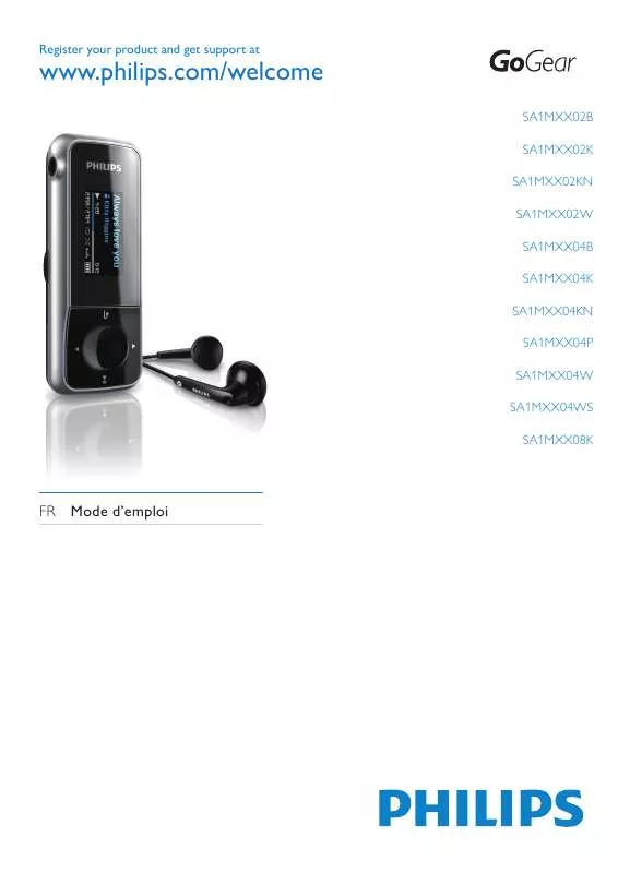 Mode d'emploi PHILIPS SA1MXX04R