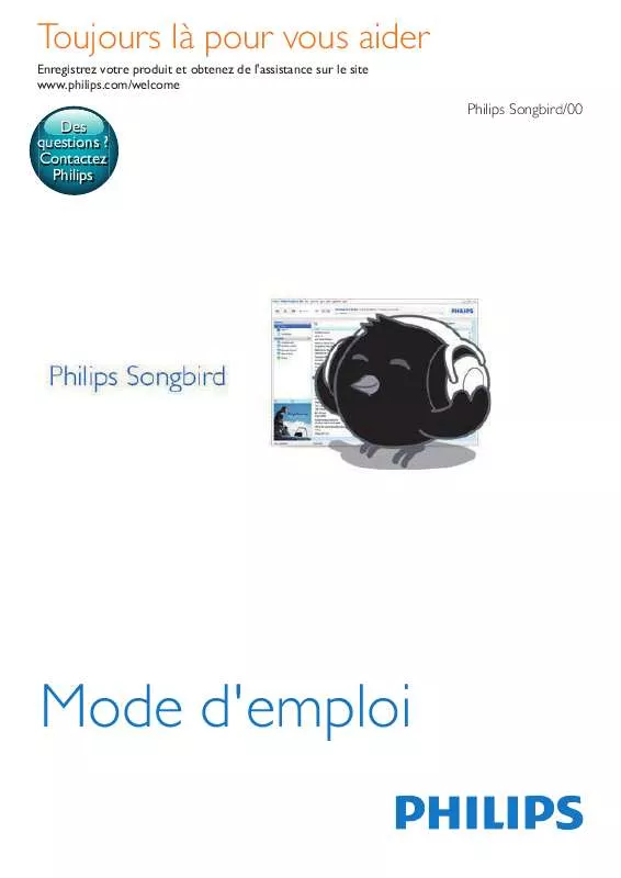 Mode d'emploi PHILIPS SA2SONGBRD