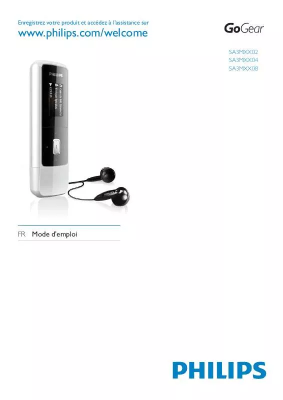 Mode d'emploi PHILIPS SA3MXX04BC