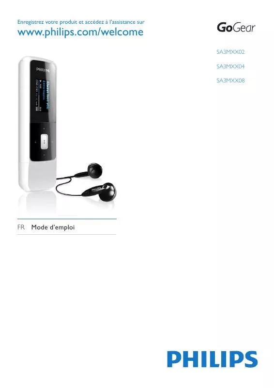 Mode d'emploi PHILIPS SA3MXX04K