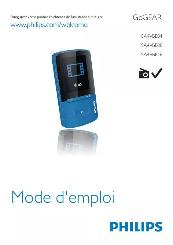 Mode d'emploi PHILIPS SA4VBE08KF/12