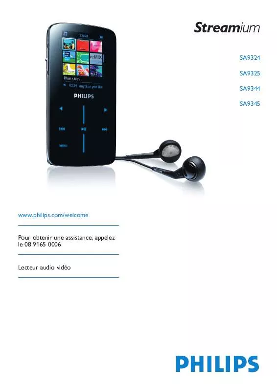 Mode d'emploi PHILIPS SA9324