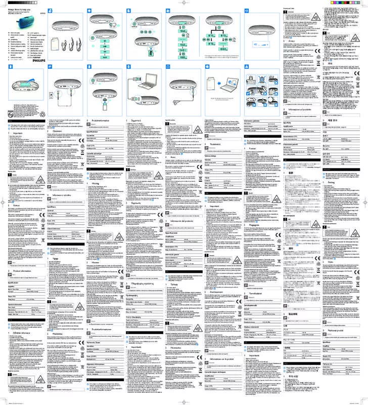 Mode d'emploi PHILIPS SBM130ORG/00