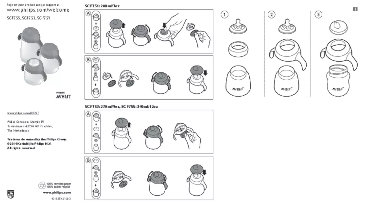 Mode d'emploi PHILIPS SCF 751/07