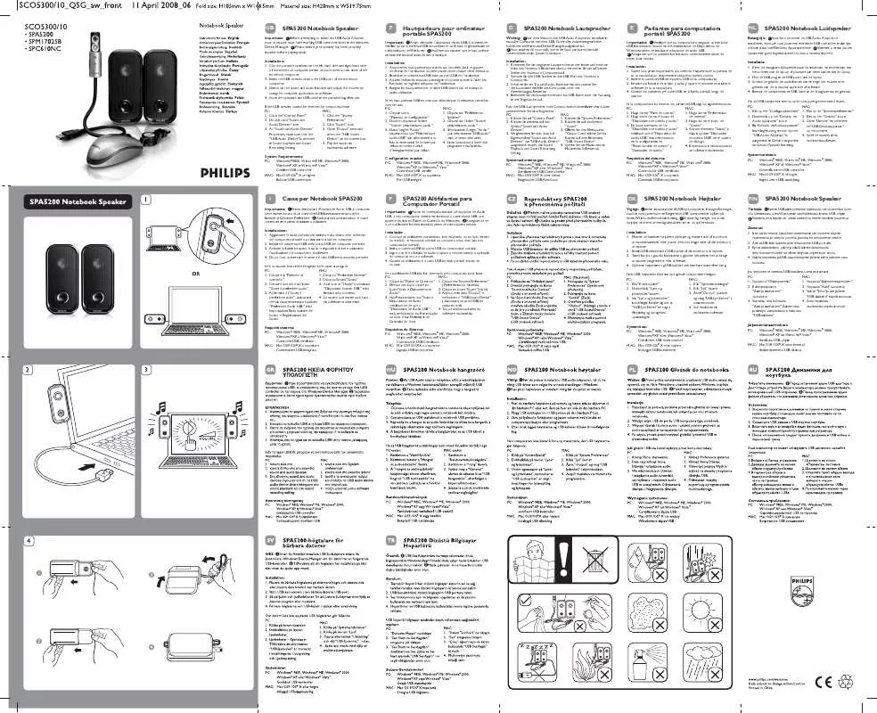 Mode d'emploi PHILIPS SCO 5300