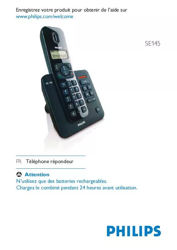 Mode d'emploi PHILIPS SE1452B