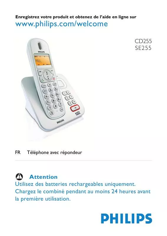 Mode d'emploi PHILIPS SE2551B