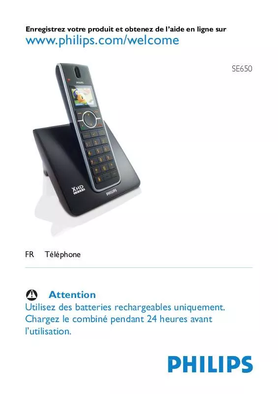 Mode d'emploi PHILIPS SE6501B