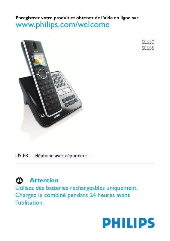 Mode d'emploi PHILIPS SE6551B