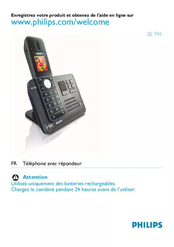 Mode d'emploi PHILIPS SE7451B