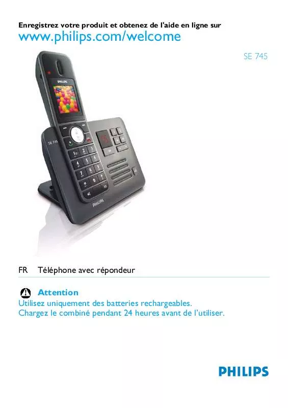 Mode d'emploi PHILIPS SE7452B