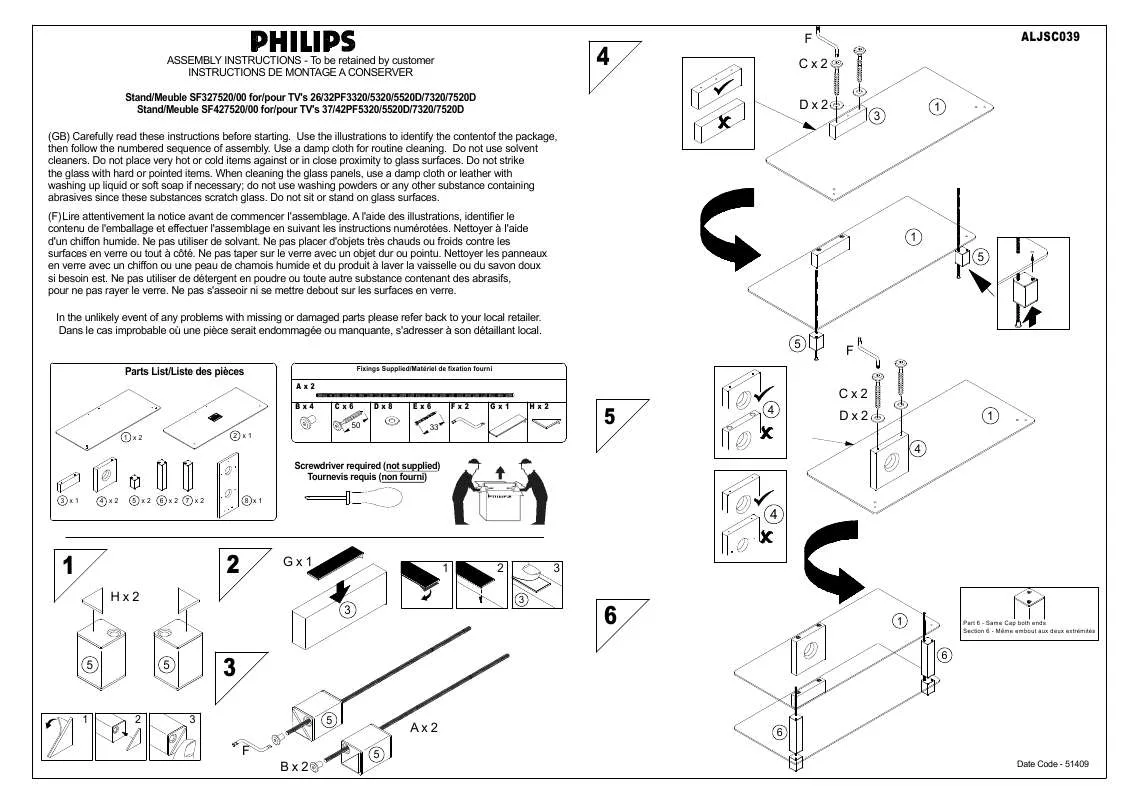 Mode d'emploi PHILIPS SF327520