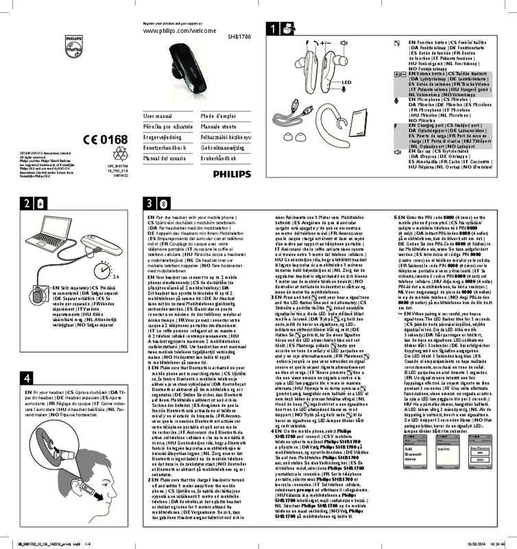 Mode d'emploi PHILIPS SHB1700/10