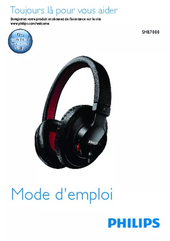 Mode d'emploi PHILIPS SHB7000/10