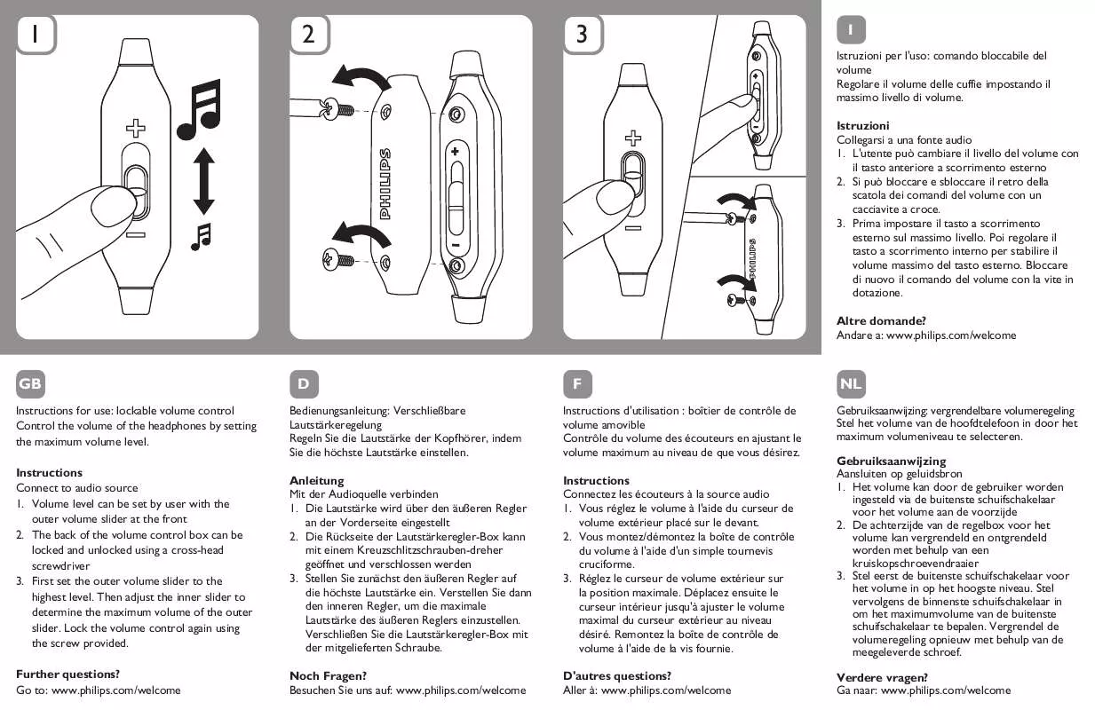 Mode d'emploi PHILIPS SHK 1600