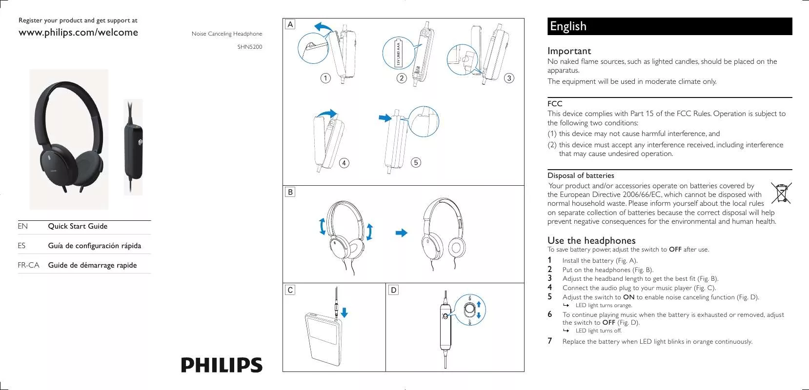 Mode d'emploi PHILIPS SHN5200