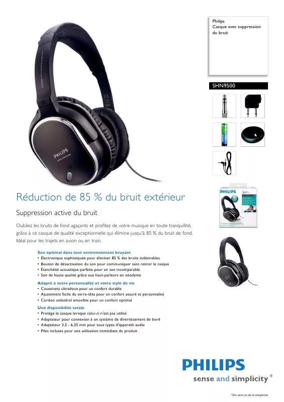 Mode d'emploi PHILIPS SHN-9500