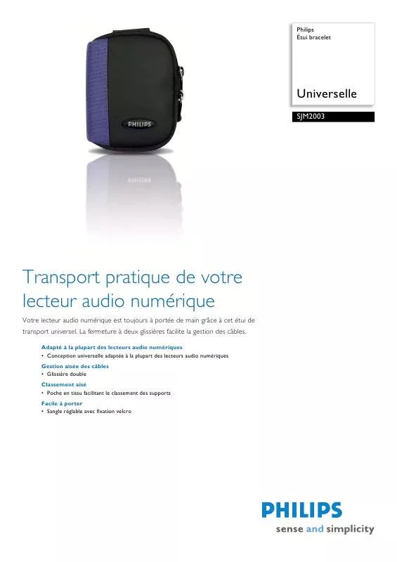 Mode d'emploi PHILIPS SJM2003