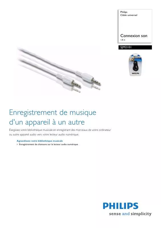 Mode d'emploi PHILIPS SJM2101