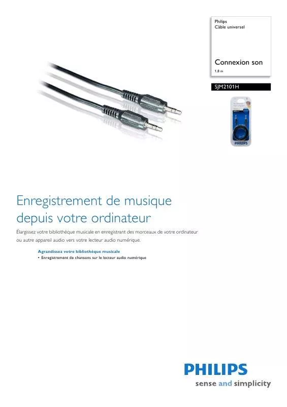 Mode d'emploi PHILIPS SJM2101H