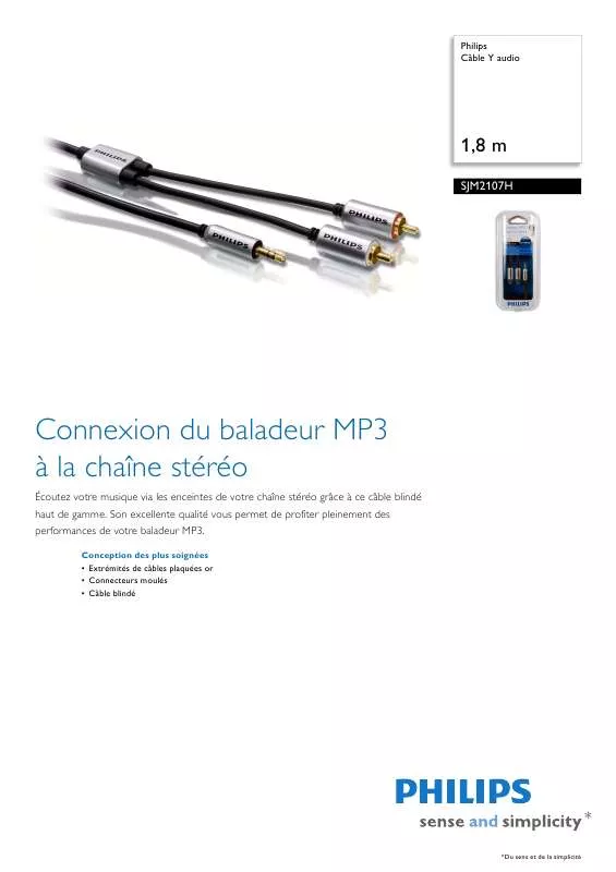 Mode d'emploi PHILIPS SJM2107