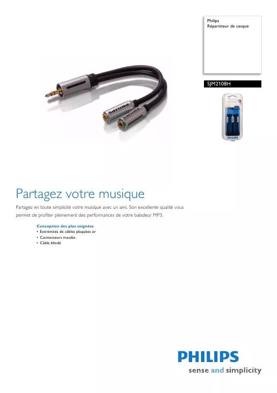 Mode d'emploi PHILIPS SJM2108H