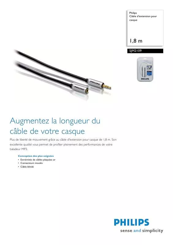 Mode d'emploi PHILIPS SJM2109