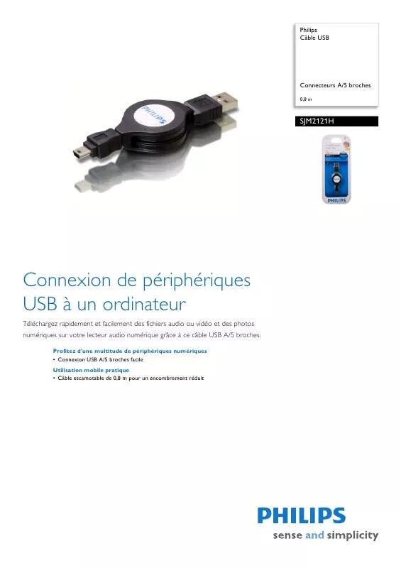 Mode d'emploi PHILIPS SJM2121H