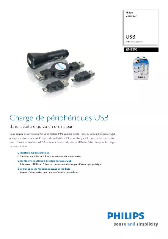 Mode d'emploi PHILIPS SJM2202