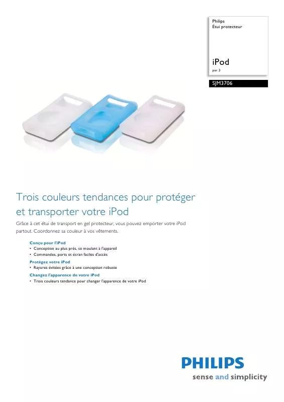 Mode d'emploi PHILIPS SJM3706