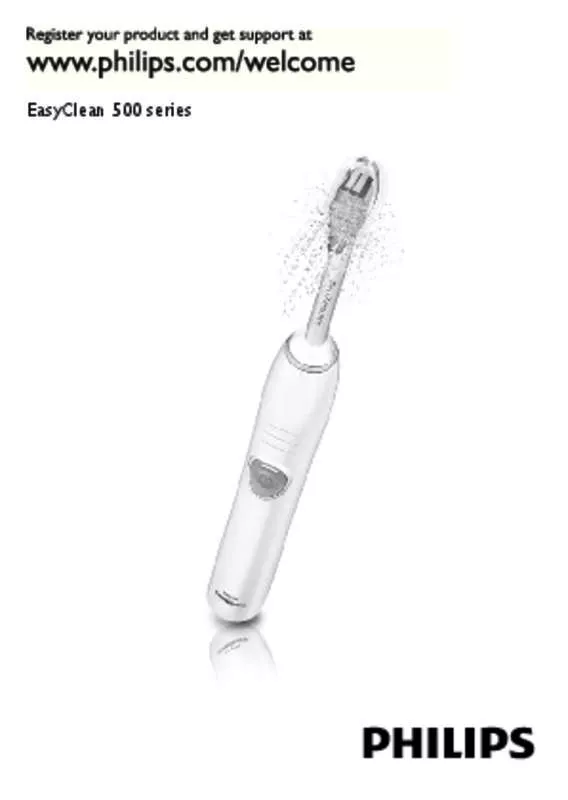 Mode d'emploi PHILIPS SONICARE DAILYCLEAN 3100 HX6231