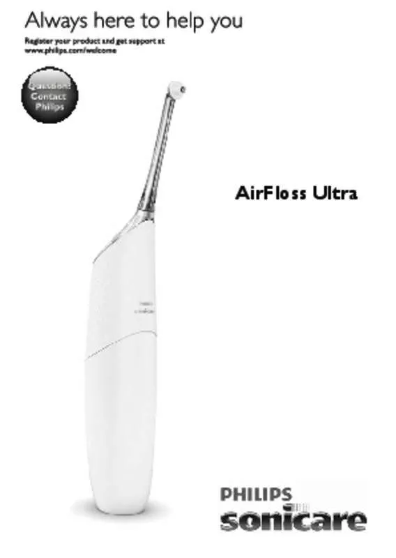 Mode d'emploi PHILIPS SONICARE HX8438