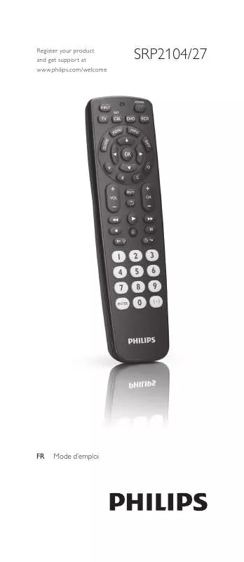 Mode d'emploi PHILIPS SRP2104