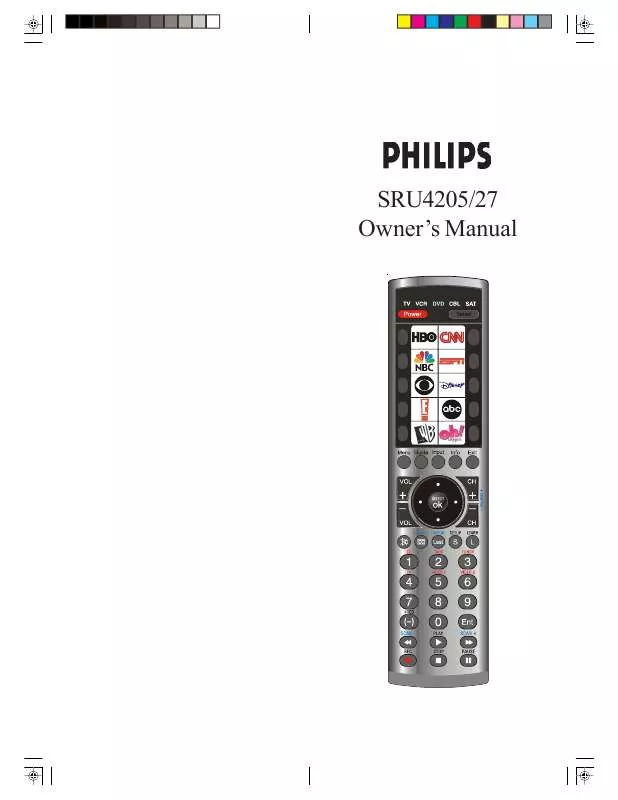 Mode d'emploi PHILIPS SRU4205