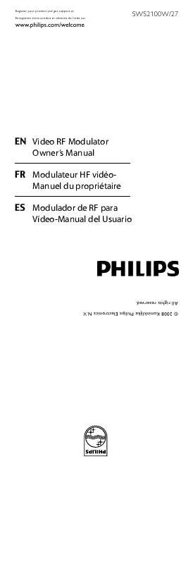 Mode d'emploi PHILIPS SWS2100W