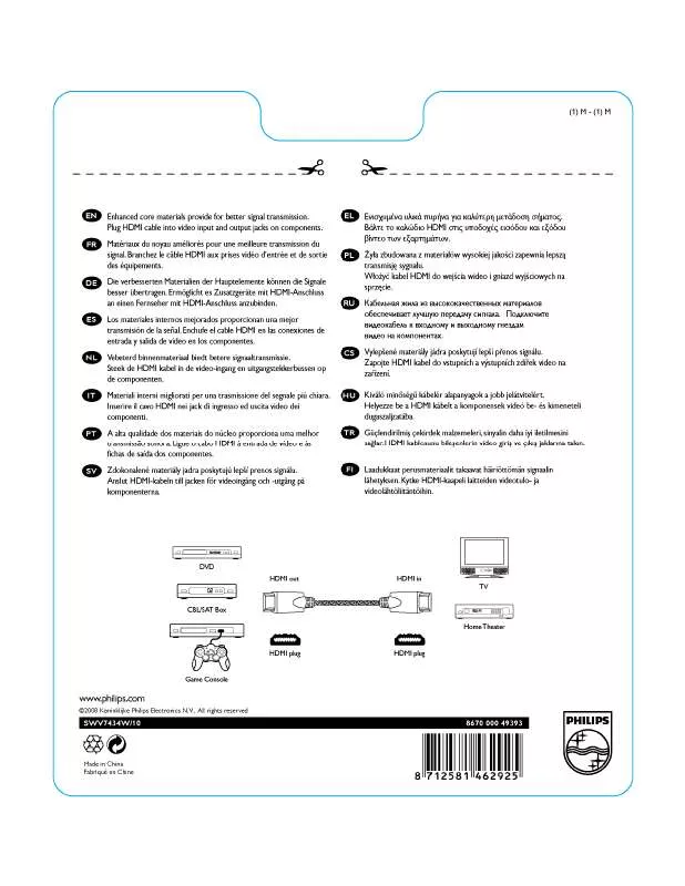 Mode d'emploi PHILIPS SWV7434W