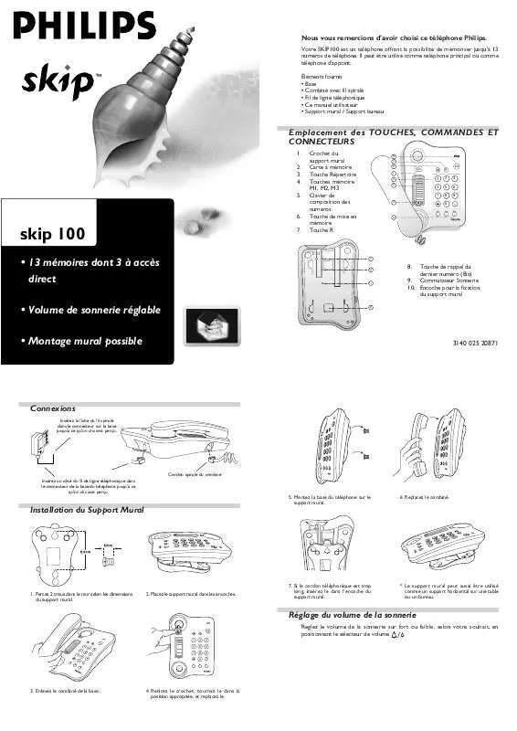 Mode d'emploi PHILIPS TD9063